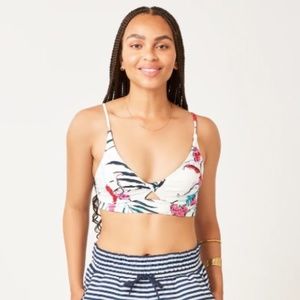 NWT Elba Bikini Top in Botanical by Carve Designs